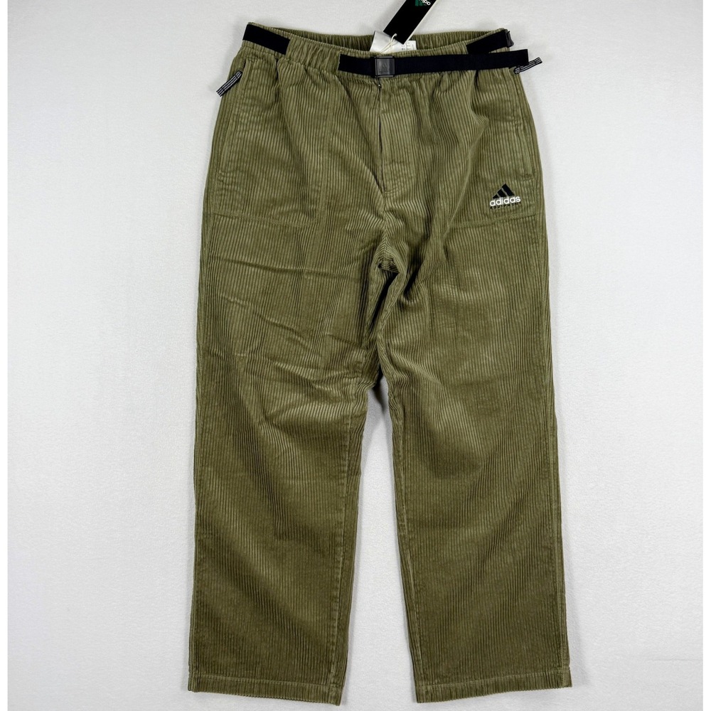Adidas Equipment EQT Corduroy Pants Size M Mens (34" waist) Olive JX1468, NEW